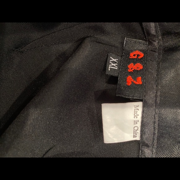 Silk black pants Japanese stile women - Picture 4 of 4